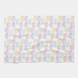 Paño De Cocina Macarones franceses de color de agua