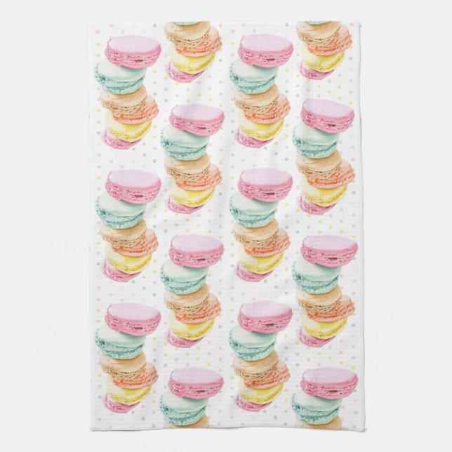 Paño De Cocina Macarons Dots Kitchen Towels (Vertical)