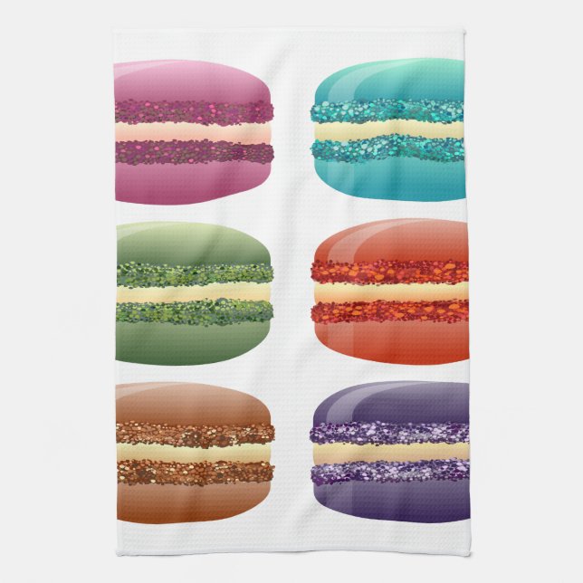 Paño De Cocina macarras de arco iris (Vertical)