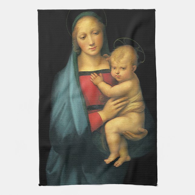 Paño De Cocina Madonna y Niño, Madonna del Granduca de Rafael (Vertical)