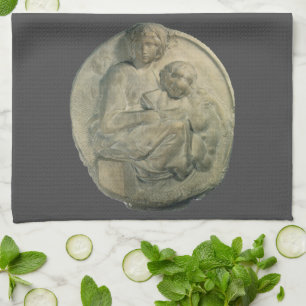 Paño De Cocina Madonna y Niño, Tondo Pitti por Michelangelo
