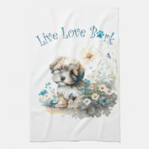 Madre de perro Havanés floral