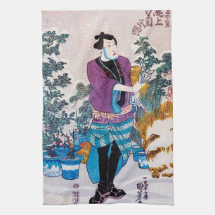 Paño De Cocina Maestro Bonsai japonés, Kuniyoshi, Ukiyo-e