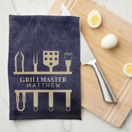 Paño De Cocina Maestro de la parrilla clásico herramientas de BBQ