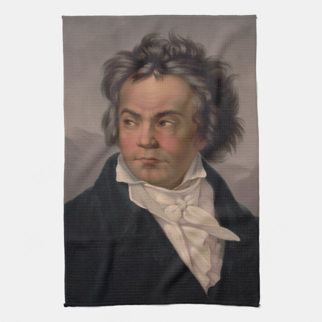 Paño De Cocina Maestro Ludwig Beethoven Compositor de Música Sinf (Vertical)