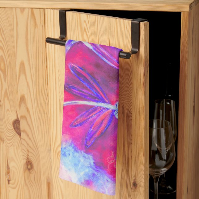 Paño De Cocina Magical Dragonfly Forest (Pliegue de tercios)