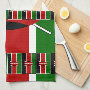 Paño De Cocina 🇰 🇪 Magical Kenia: Marco de unidad y orgullo
