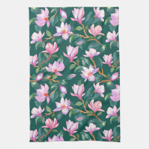Paño De Cocina Magnolia floreciente