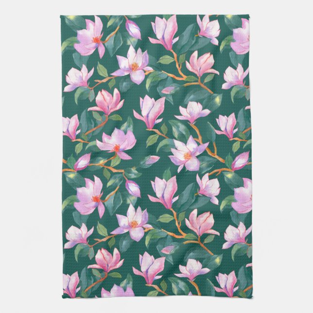 Paño De Cocina Magnolia floreciente (Vertical)