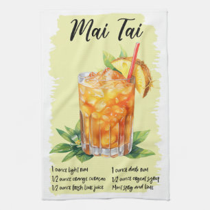 Paño De Cocina Mai Tai Cocktail Receta