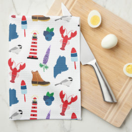 Paño De Cocina Maine Icons