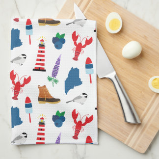 Paño De Cocina Maine Icons