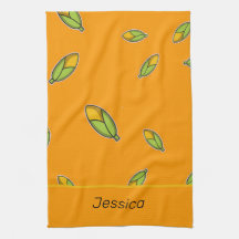 Maíz con nombre personalizado en naranja