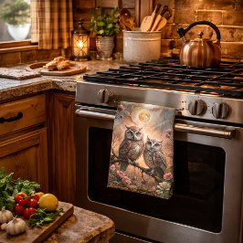 Paño De Cocina Majestic Owl Design