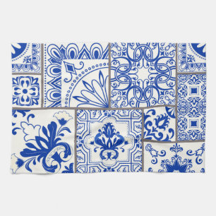 Paño De Cocina Majólica victoriana: Patrón de mosaico de mosaico