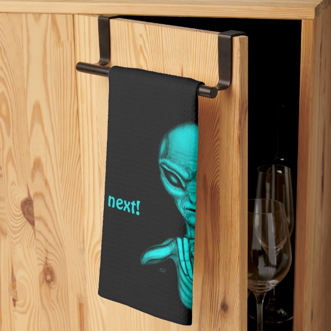 Paño De Cocina ¡Mala Alien, eres la siguiente! (Pliegue de tercios)