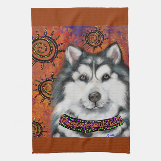 PAÑO DE COCINA MALAMUTE DE ALASKA     (Vertical)