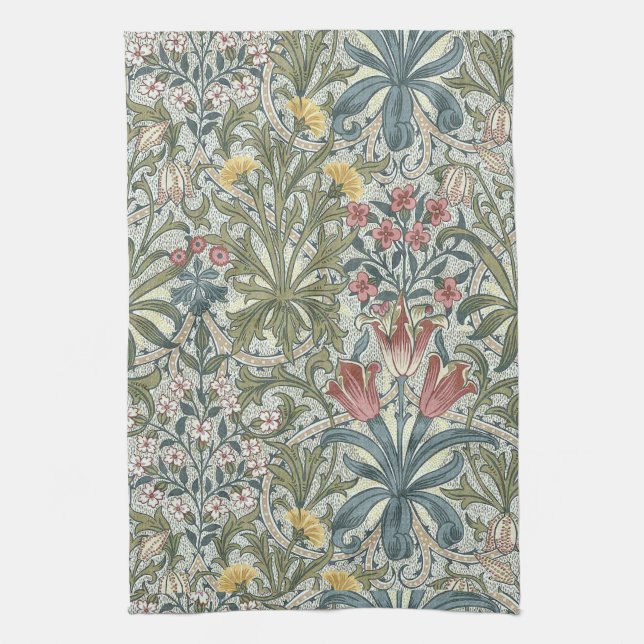 Paño De Cocina Malezas del bosque de William Morris (Vertical)