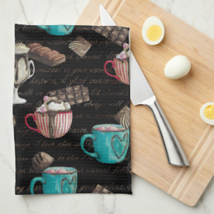 Paño De Cocina Malvaviscos de cacao en invierno de chocolate cali