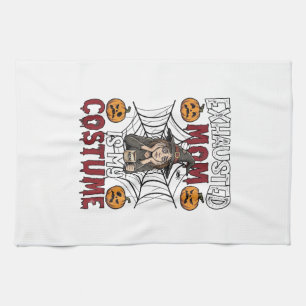 Paño De Cocina Mamá Agotada Es Disfraz Bruja Halloween Café Calab
