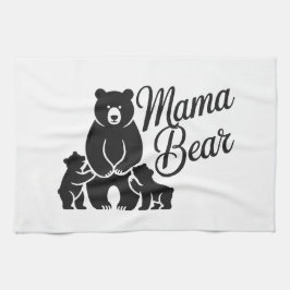 Paño De Cocina Mama Bear with Cubs Cute Family Bear