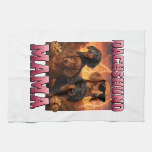 Paño De Cocina Mamá Dachshund
