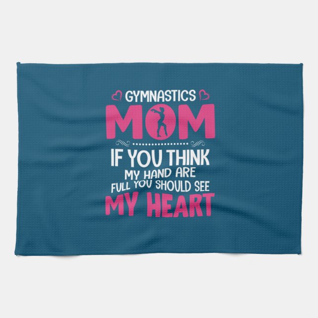 Paño De Cocina Mamá Gimnasia de arte (Horizontal)