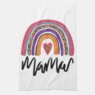 Paño De Cocina Mama Leopard Rainbow