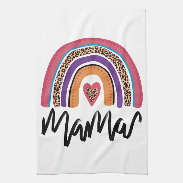 Paño De Cocina Mama Leopard Rainbow (Vertical)