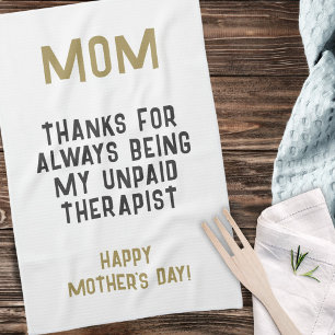 Paño De Cocina Mamá, un humor gracioso para terapeuta no remunera