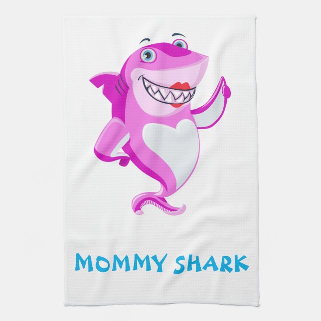 Paño De Cocina Mami Shark (Vertical)