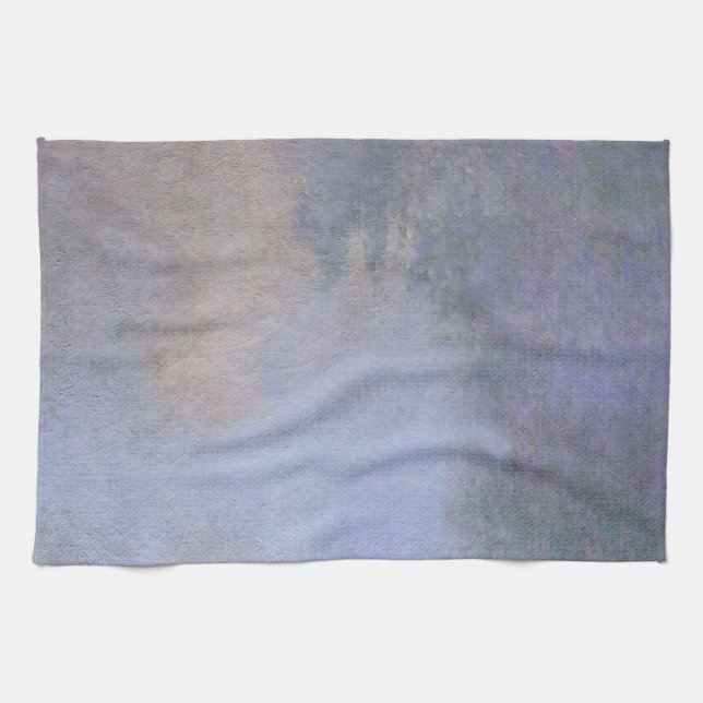 Paño De Cocina Mañana en el Sena cerca de Giverny, por Claude Mon