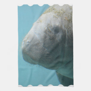 Paño De Cocina Manatee grande subacuático