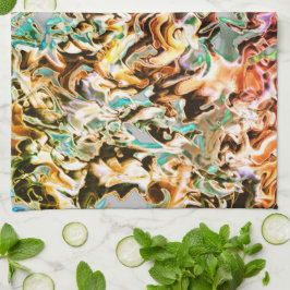 Paño De Cocina Manchas con gradiente o hume, de naranja a color