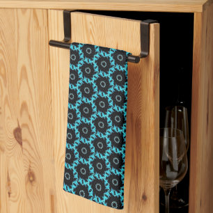 Paño De Cocina Mandala azul eléctrica