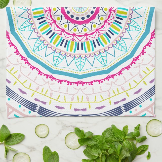Paño De Cocina mandala colorido (Doblado)