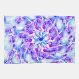 Paño De Cocina Mandala morada floral