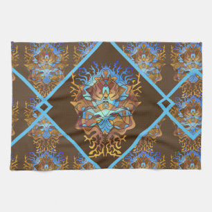 Paño De Cocina Mandala sobre la Tierra y el cielo