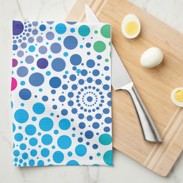 Paño De Cocina Mandalas de círculos 3 (Doblado Cuarto)