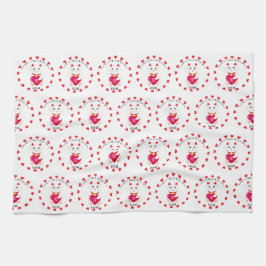 Paño De Cocina Maneki Neko para El día de San Valentín