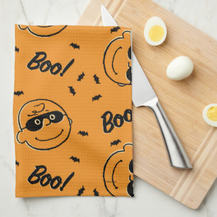 Paño De Cocina Maní Charlie Brown Boo! Estampado