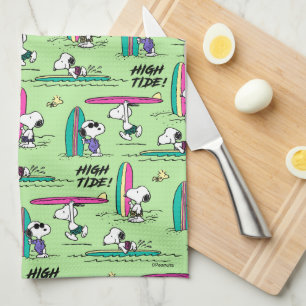 Paño De Cocina Maní Patrón de marea alta del océano Snoopy