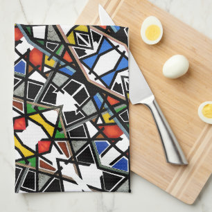 Paño De Cocina Manta de Arte Abstracto Geométrico