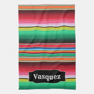 Paño De Cocina Manta mexicana de Serape del español de encargo