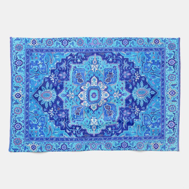 Paño De Cocina MANTA PERSA - azul (Horizontal)