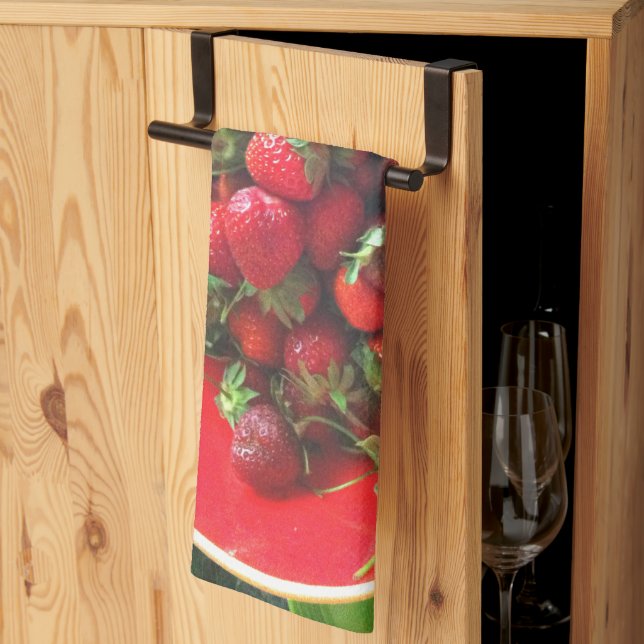 Paño De Cocina Mantel individual de fresas (Pliegue de tercios)