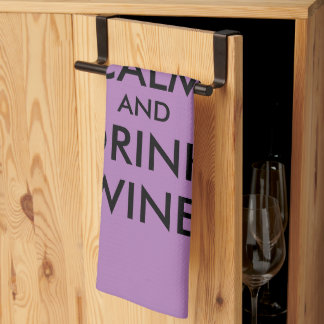 Paño De Cocina Mantener la calma y beber vino divertido regalo de