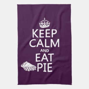 Paño De Cocina Mantenga tranquilo y coma la empanada