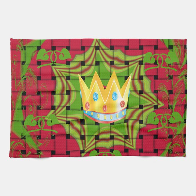 Paño De Cocina Manténgalo sencillo: negrita impresión floral tren (Horizontal)