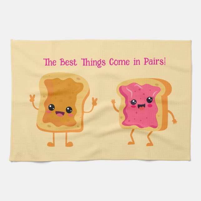 Paño De Cocina Mantequilla de cacahuete y gelatina (Horizontal)